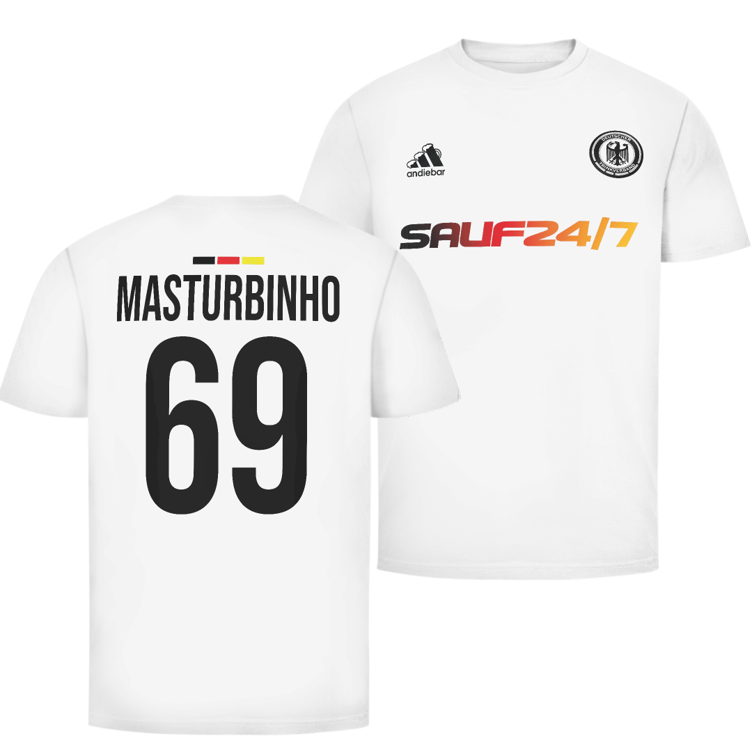 Masturbinho Deutschland Fan Edition beidseitig | Unisex T-Shirt