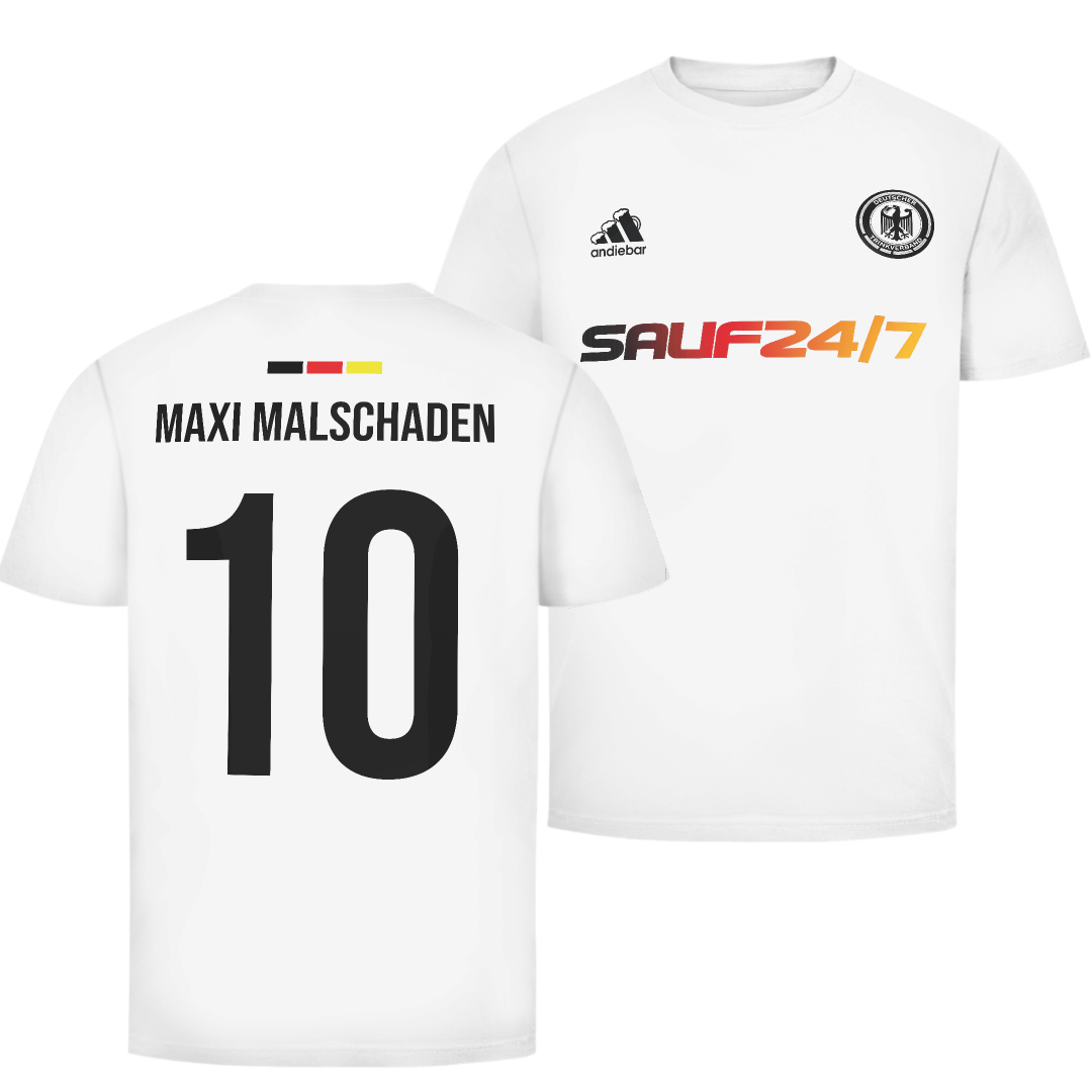 Maxi Malschaden Deutschland Fan Edition beidseitig | Unisex T-Shirt