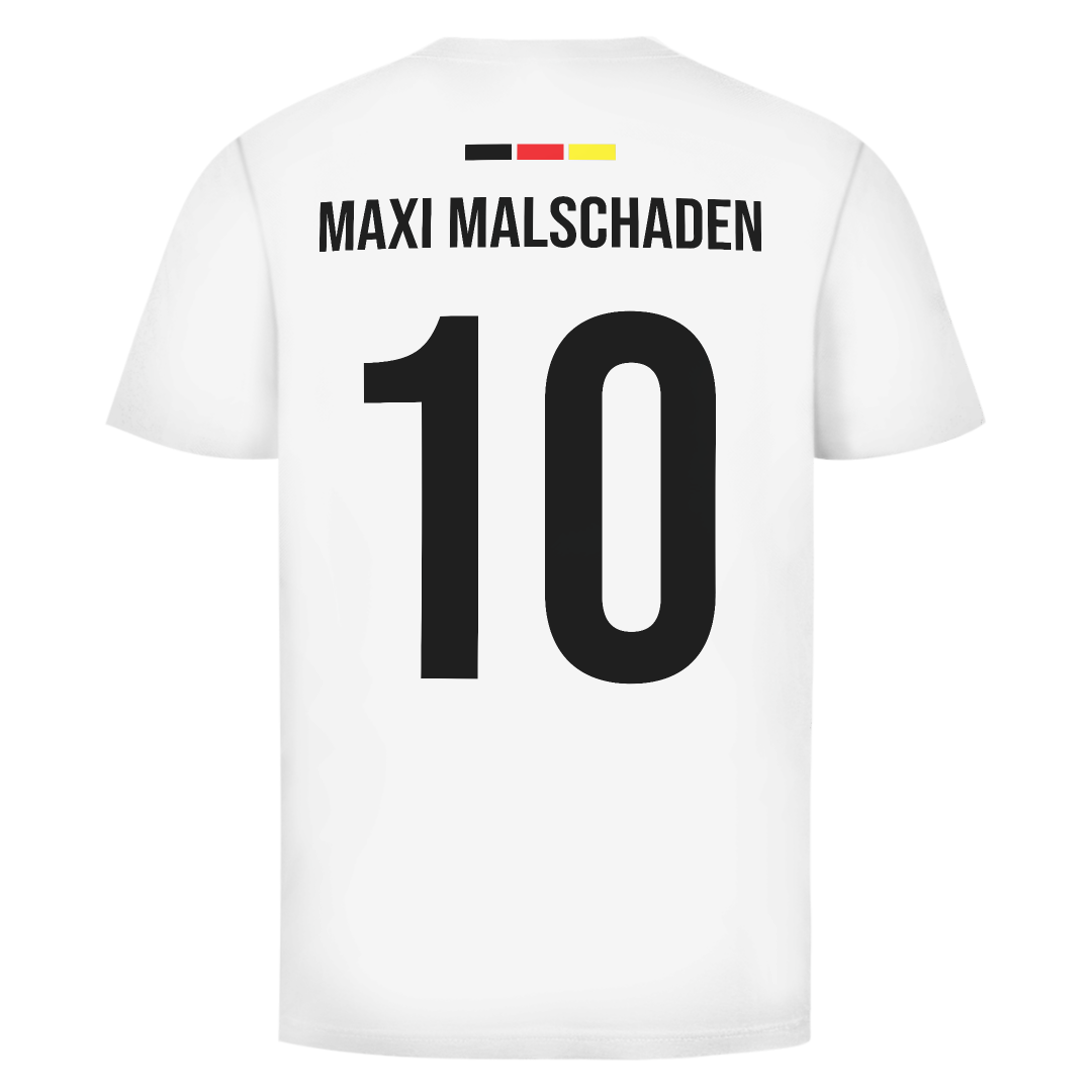 Maxi Malschaden Deutschland Fan Edition beidseitig | Unisex T-Shirt