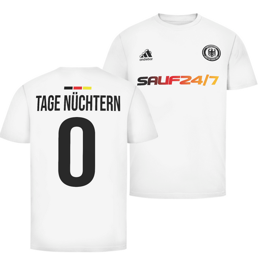 Null Tage Nüchtern Deutschland Fan Edition beidseitig | Unisex T-Shirt