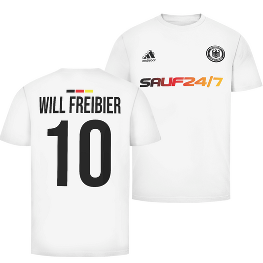 Will Freibier Deutschland Fan Edition beidseitig | Unisex T-Shirt