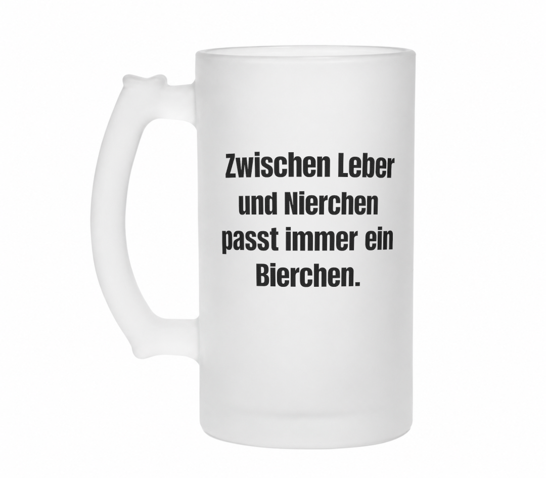 Zwischen Leber und Nierchen | Bierglas