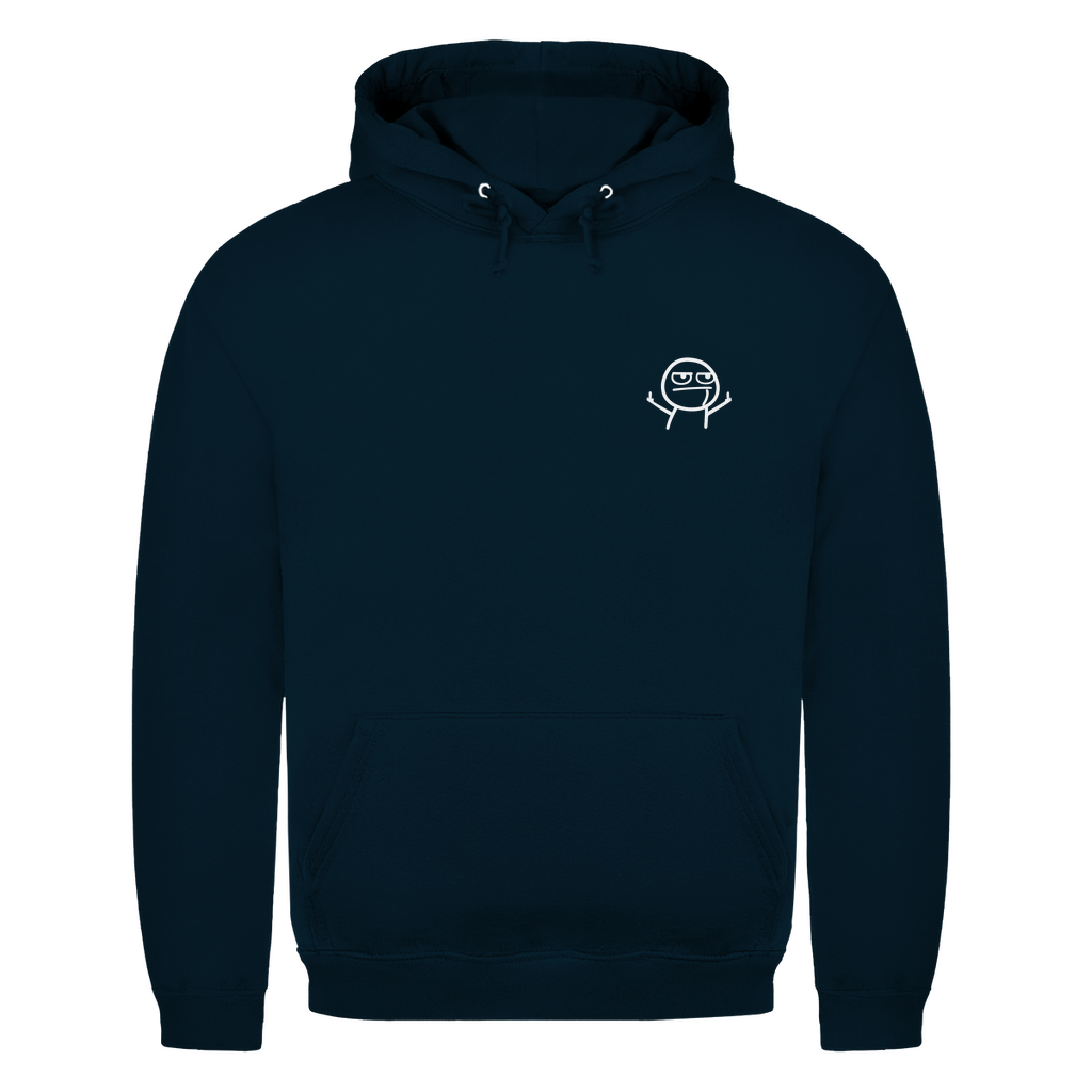 Strichmännchen Mittelfinger Brustdruck | Unisex Hoodie