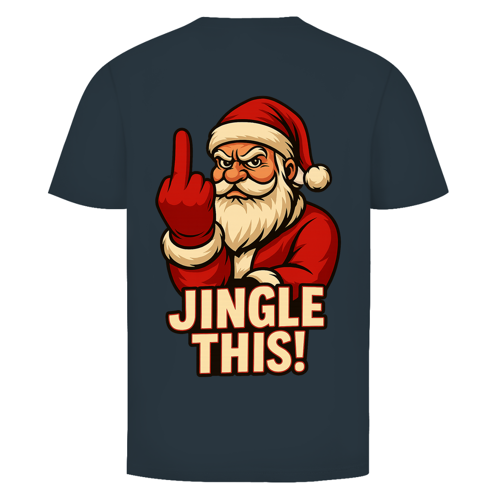 Jingle This! Weihnachtsmann Rückendruck | Unisex Shirt