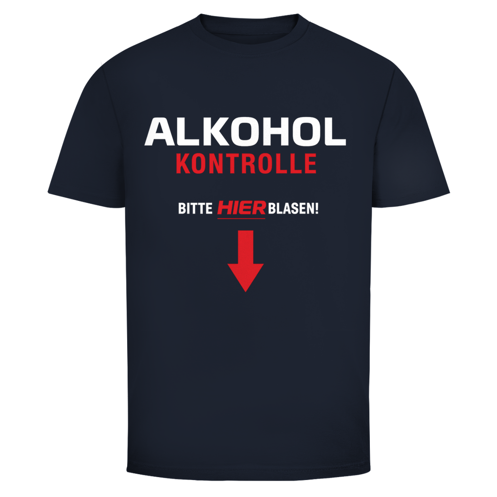 T-Shirt Männer- Alkohol Kontrolle