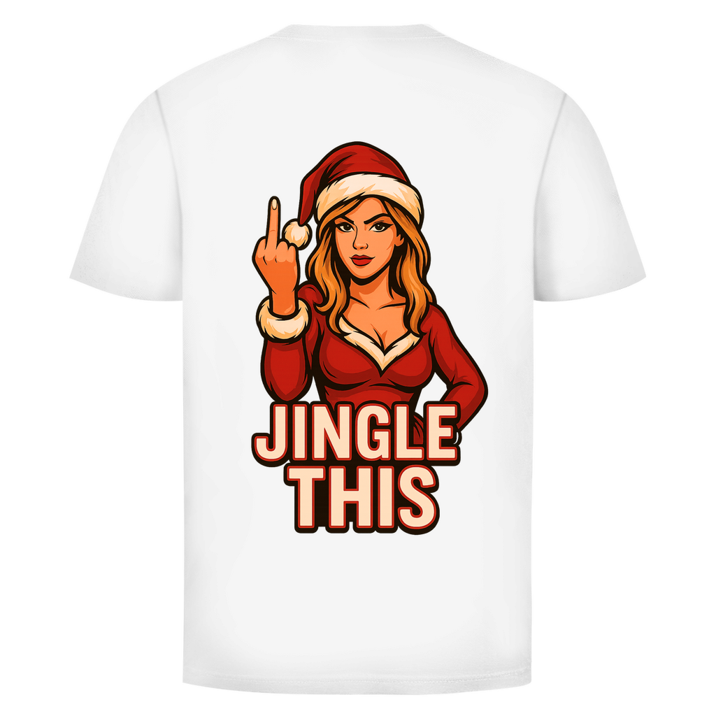 Jingle This! Weihnachtsfrau Rückendruck | Unisex Shirt