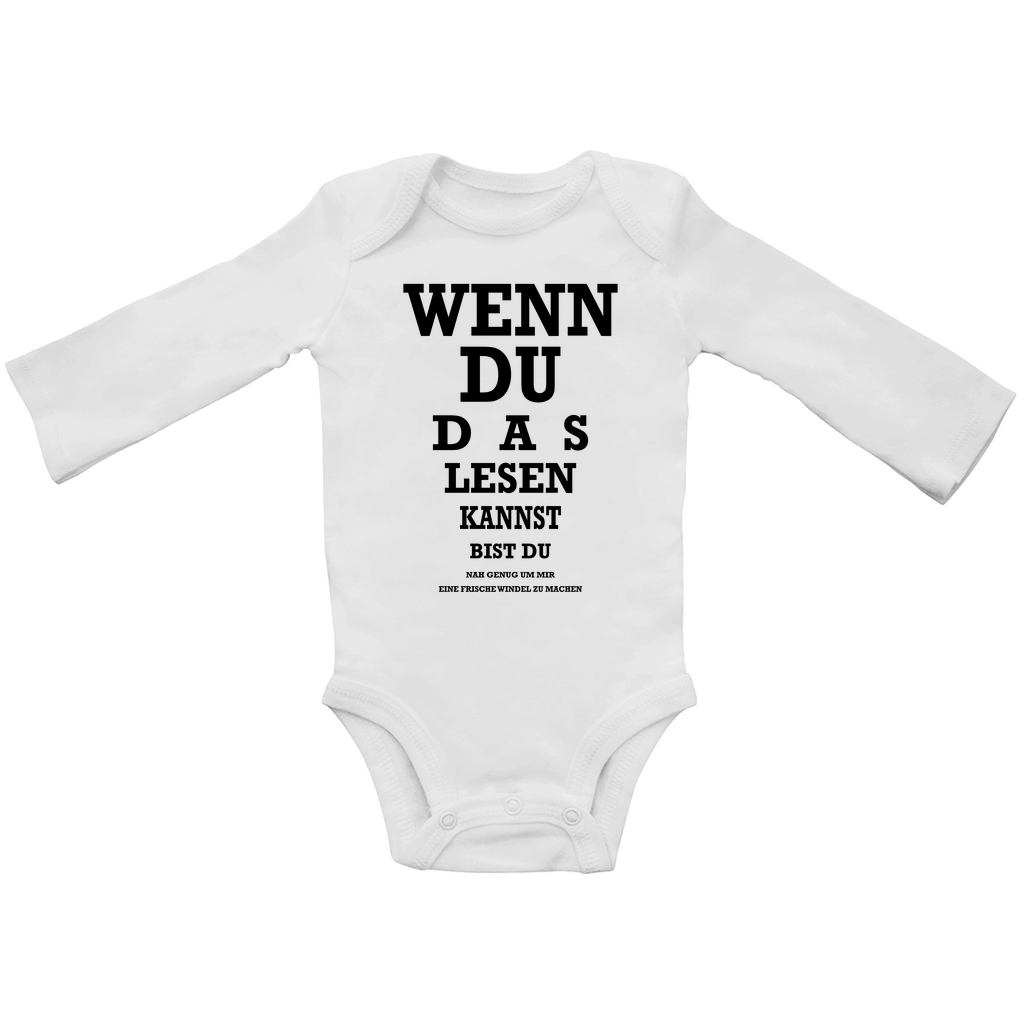 Wenn du das lesen kannst | Baby Body Langarm