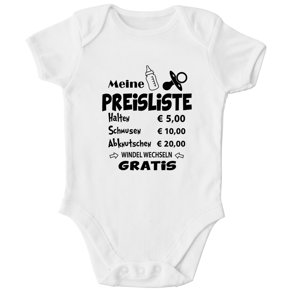 Meine Preisliste | Baby Body Kurzarm
