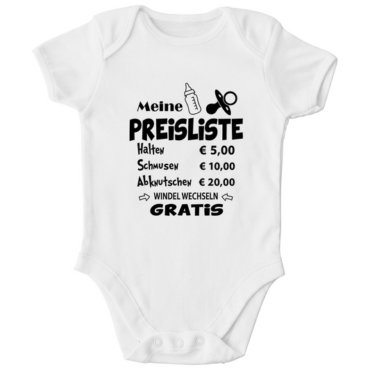 Meine Preisliste | Baby Body Kurzarm