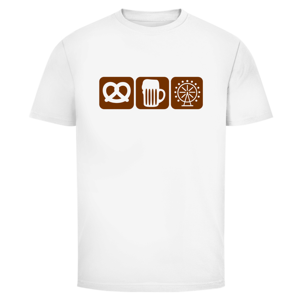 Unisex Wiesn Shirt– Brezel, Bier & Riesenrad