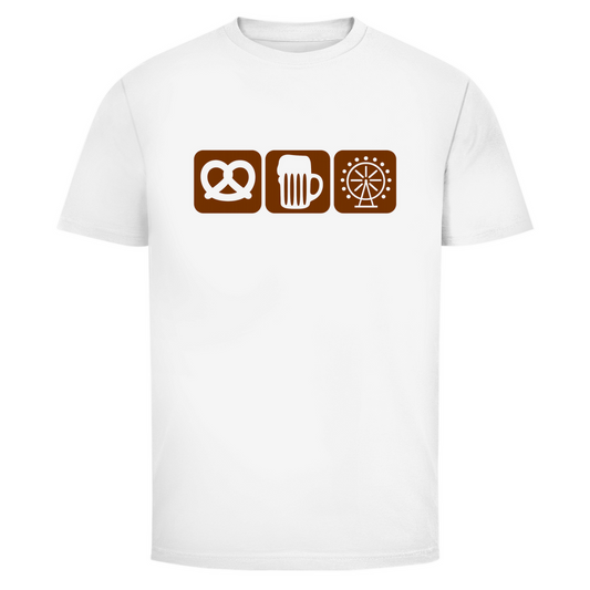 Unisex Wiesn Shirt– Brezel, Bier & Riesenrad