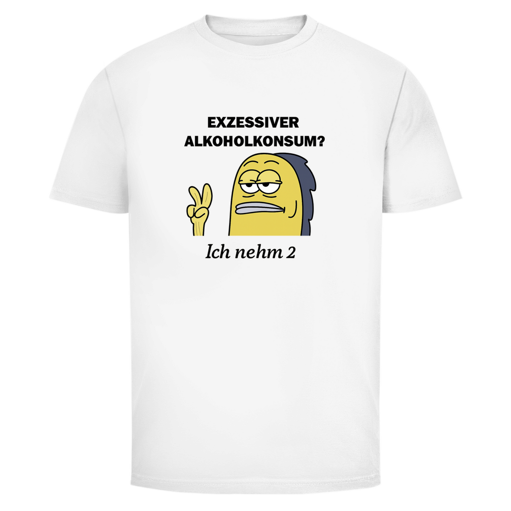 T-Shirt Männer - Exzessiver Alkoholkonsum? Ich nehm 2