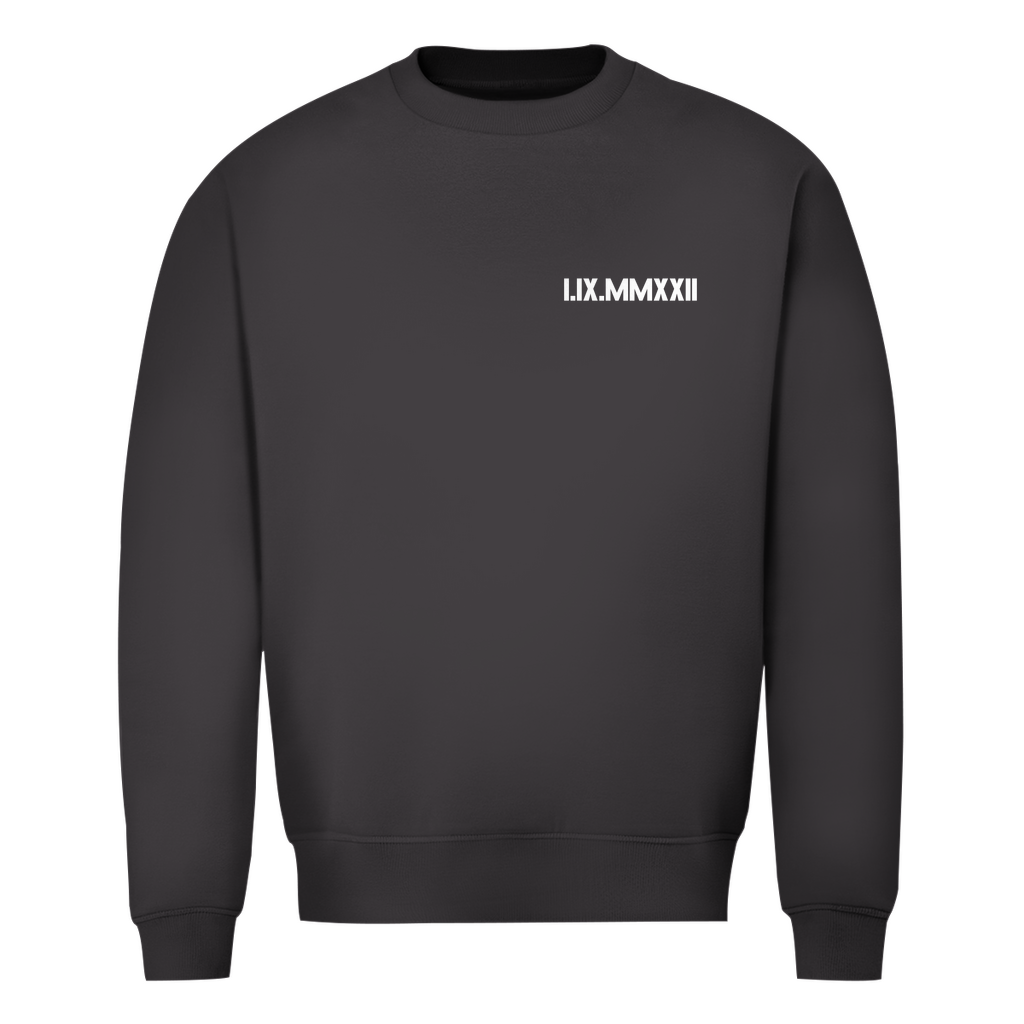 Unisex Sweatshirt – Personalisiertes Datum in römischen Zahlen
