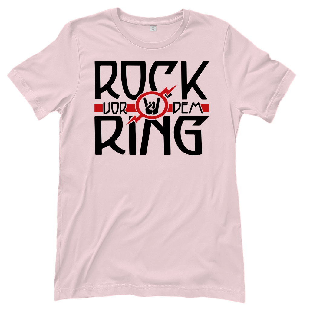 T-Shirt Frauen-Rock vor dem Ring