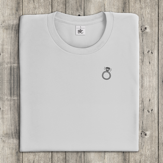 T-Shirt- Frauen –  Minimalistisches Ring-Motiv