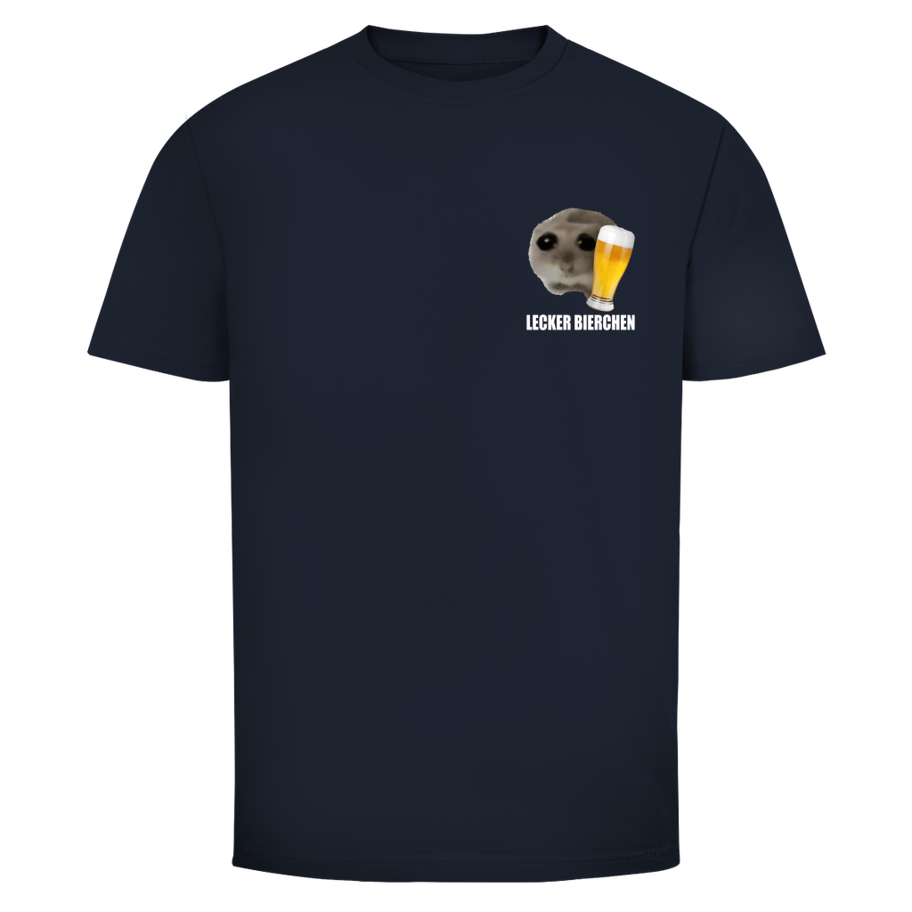T-Shirt Männer– Lecker Bierchen meme Minimaslistisch