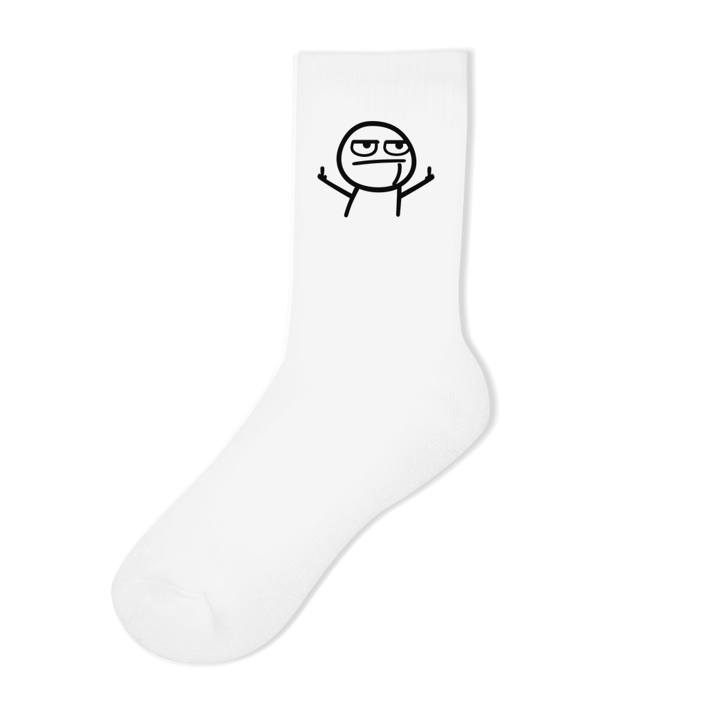 Strichmännchen Mittelfinger | Socken