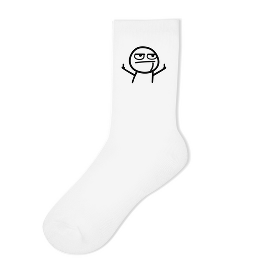 Strichmännchen Mittelfinger | Socken
