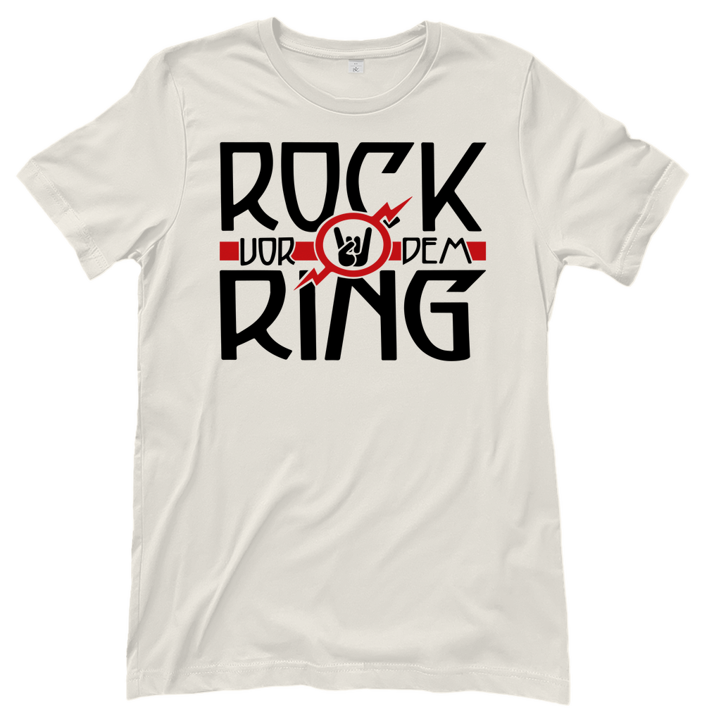 T-Shirt Frauen-Rock vor dem Ring