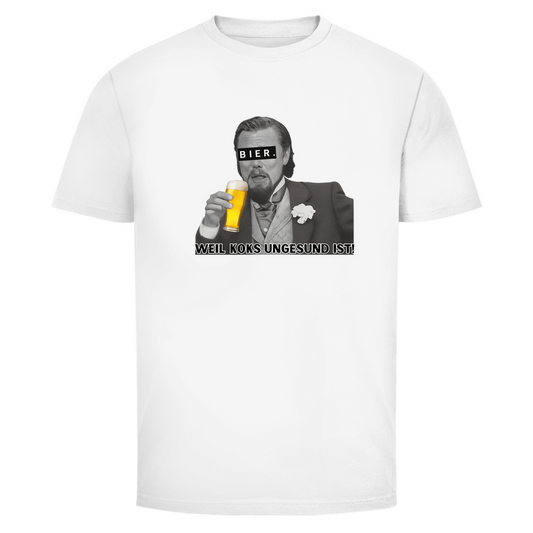 T-Shirt-Männer - Bier weil Koks ungesund ist