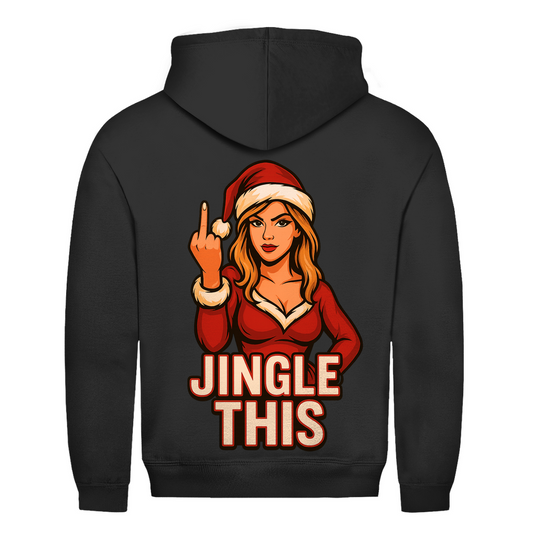 Jingle This! Weihnachtsfrau Rückendruck  | Unisex Hoodie