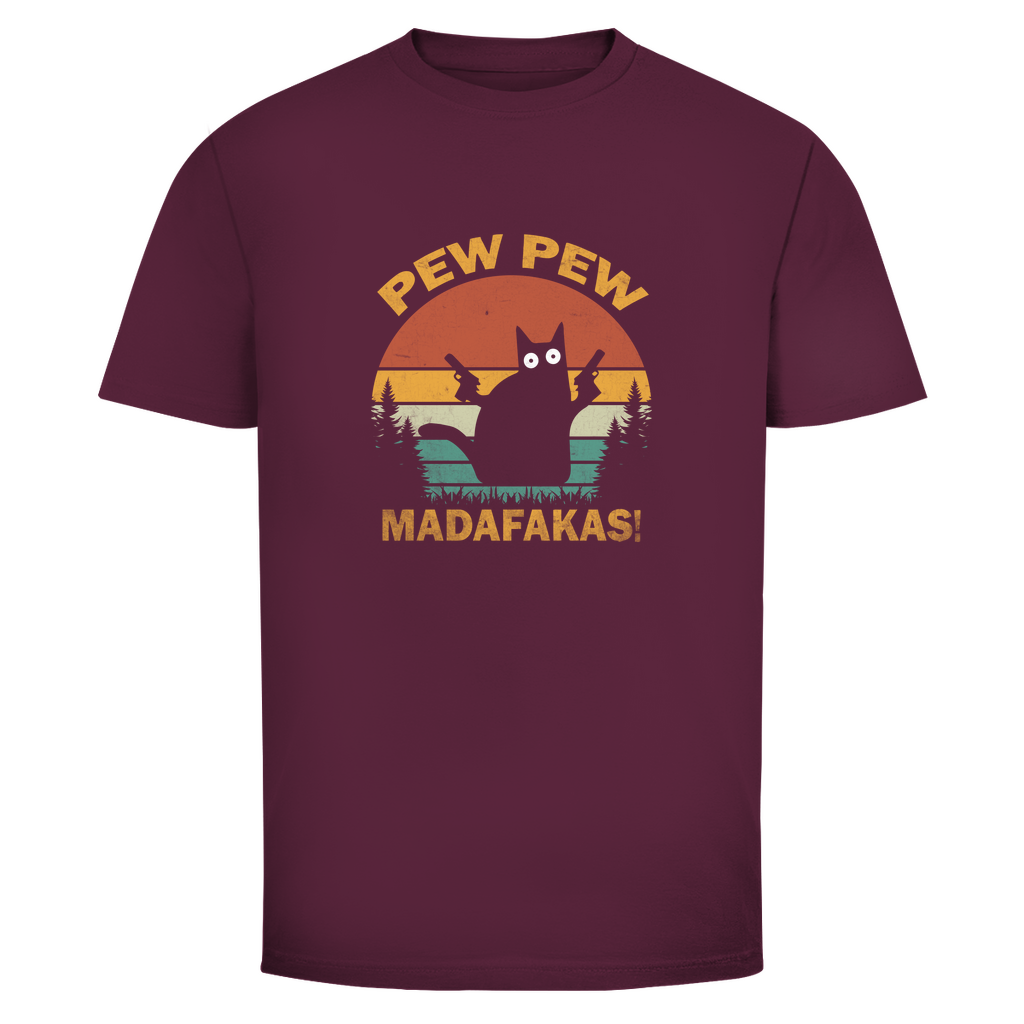 T-Shirt Herren - Pew Pew Madafakas - Lustiges Retro Shirt