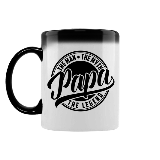 Papa – The Legend Magic-Tasse zum Vatertag mit Farbwechseleffekt