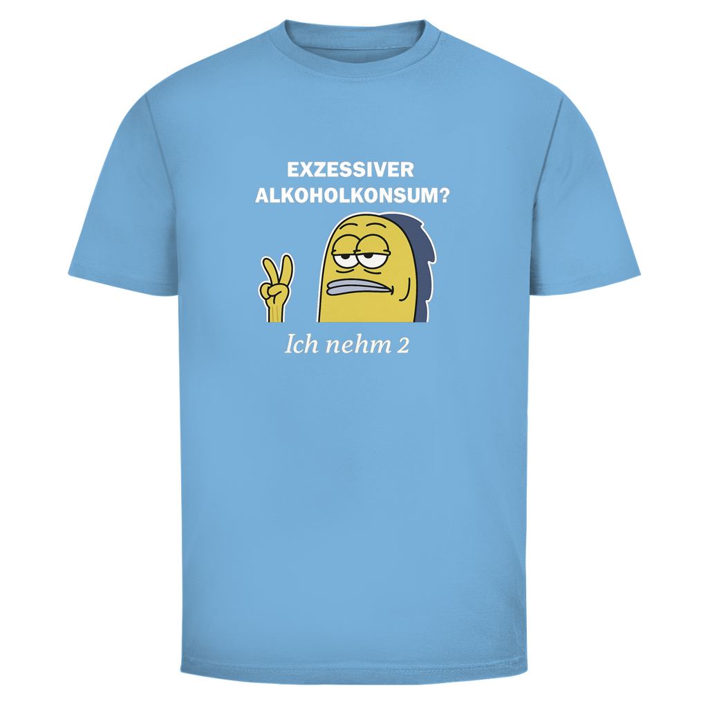 T-Shirt Männer - Exzessiver Alkoholkonsum? Ich nehm 2