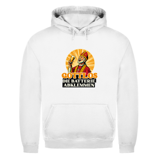 Gottlos die Batterie abklemmen | Unisex Hoodie