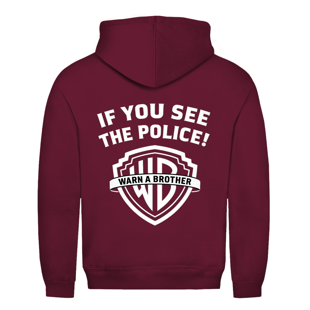 Warn a Brother | Unisex Hoodie Rückendruck