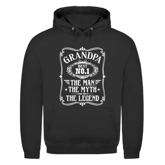 Grandpa Hoodie – Best No.1 | The Man. The Myth. The Legend.
