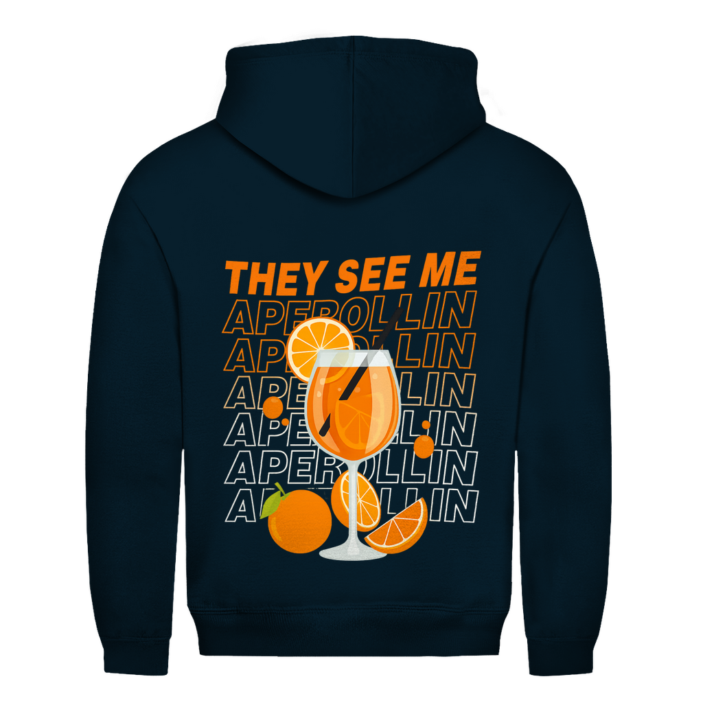 Unisex Hoodie -Rückenprint They see me Aperollin