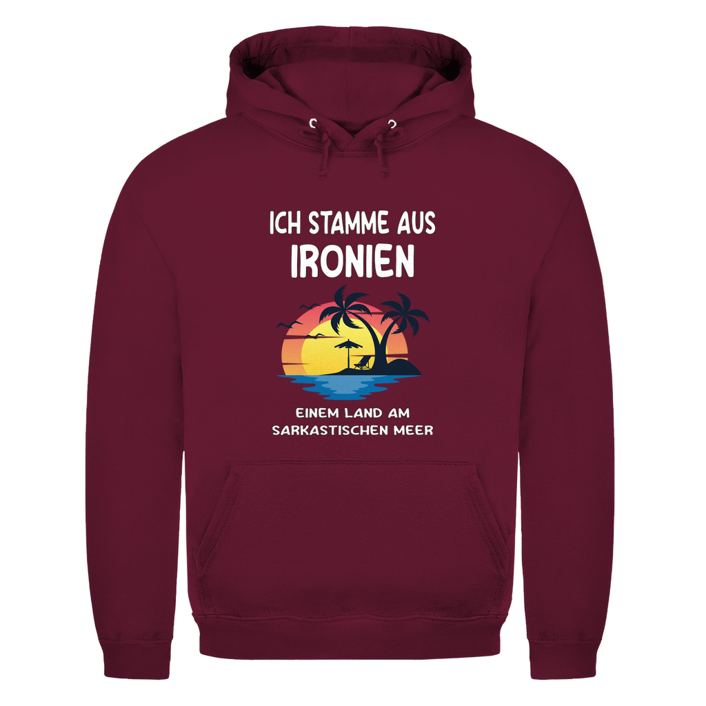 Unisex Hoodie- Ich stamme aus Ironien