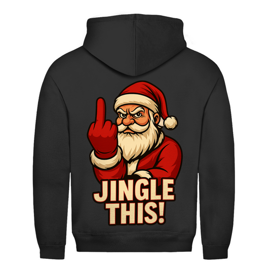 Jingle This! Weihnachtsmann Rückendruck | Unisex Hoodie