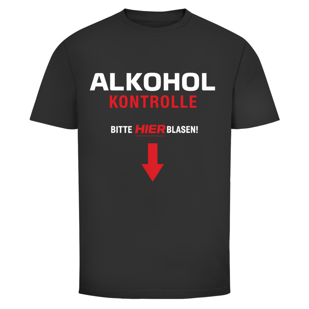 T-Shirt Männer- Alkohol Kontrolle