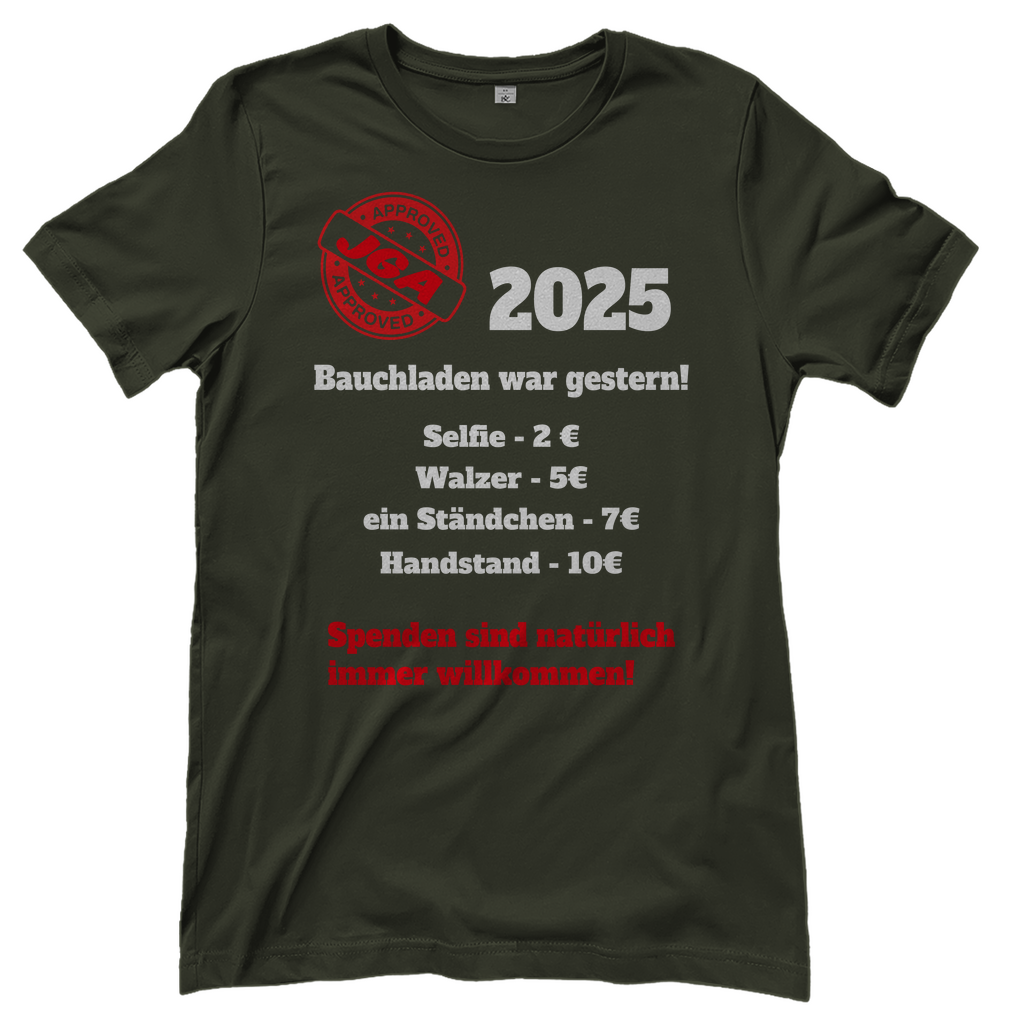 T-Shirt Frauen– Charmanter Bauchladen