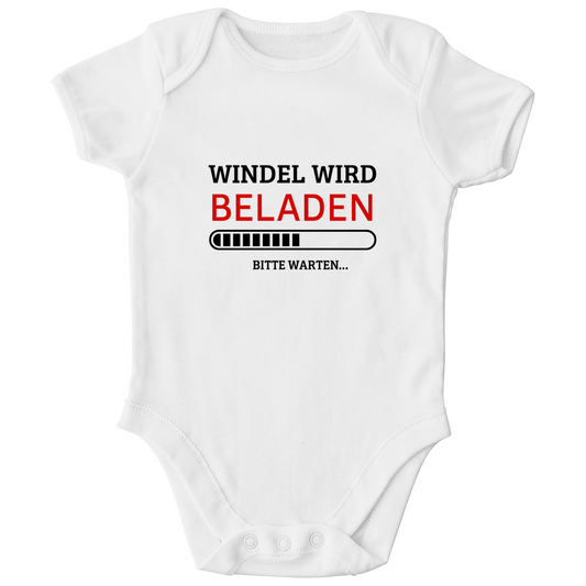 Windel wird beladen | Baby Body Kurzarm