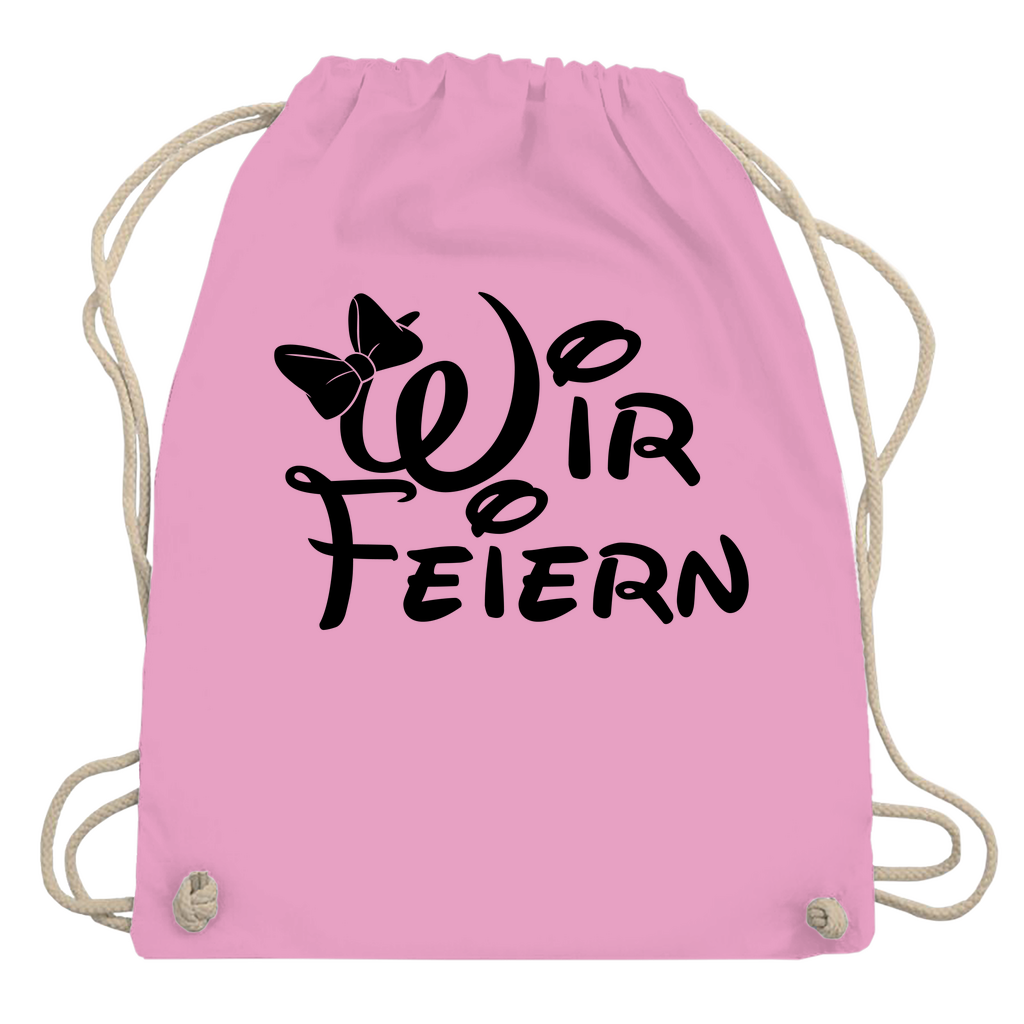 Turnbeutel | Wir feiern | Partybeutel für JGA & Crew