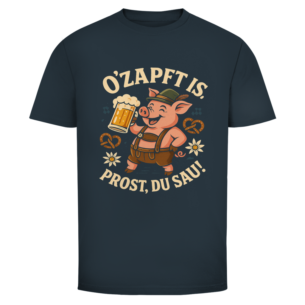 Unisex Wiesn Shirt– „O’zapft is, Prost du Sau!“