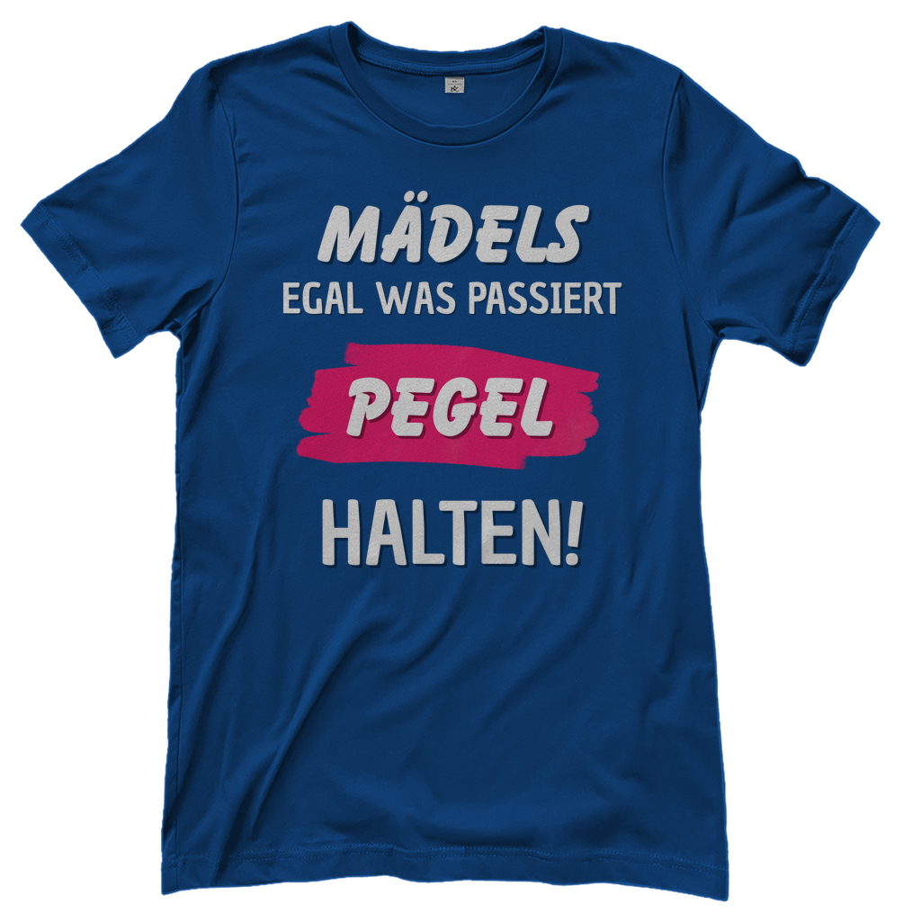 T-Shirt Frauen-Mädels Pegel halten