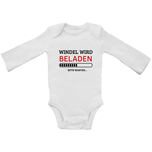 Windel wird beladen | Baby Body Langarm
