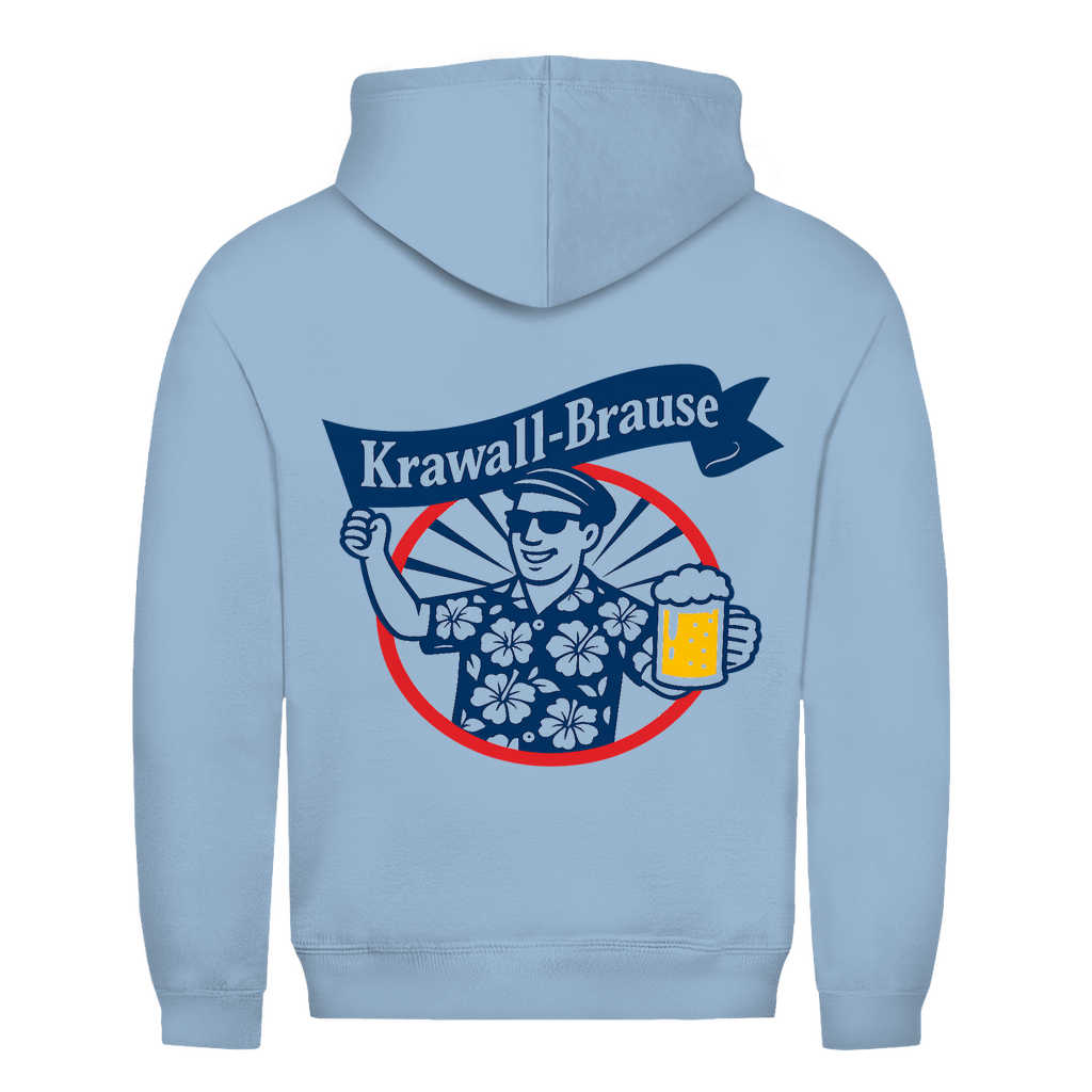 Unisex Hoodie- Rückenprint Krawall Brause