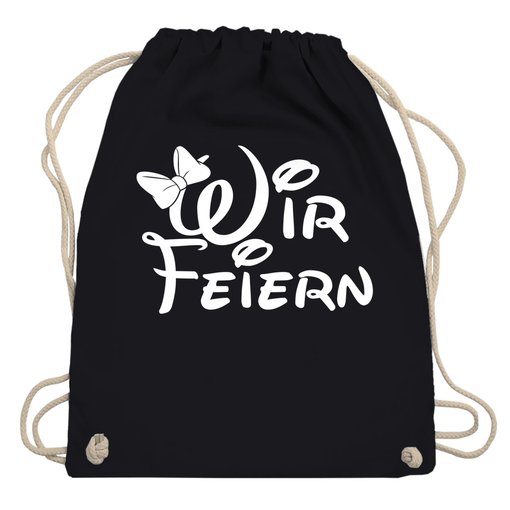 Turnbeutel | Wir feiern | Partybeutel für JGA & Crew