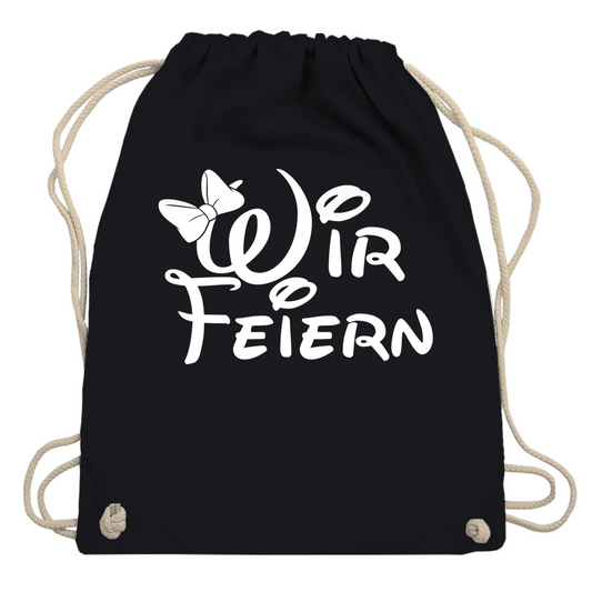 Turnbeutel | Wir feiern | Partybeutel für JGA & Crew