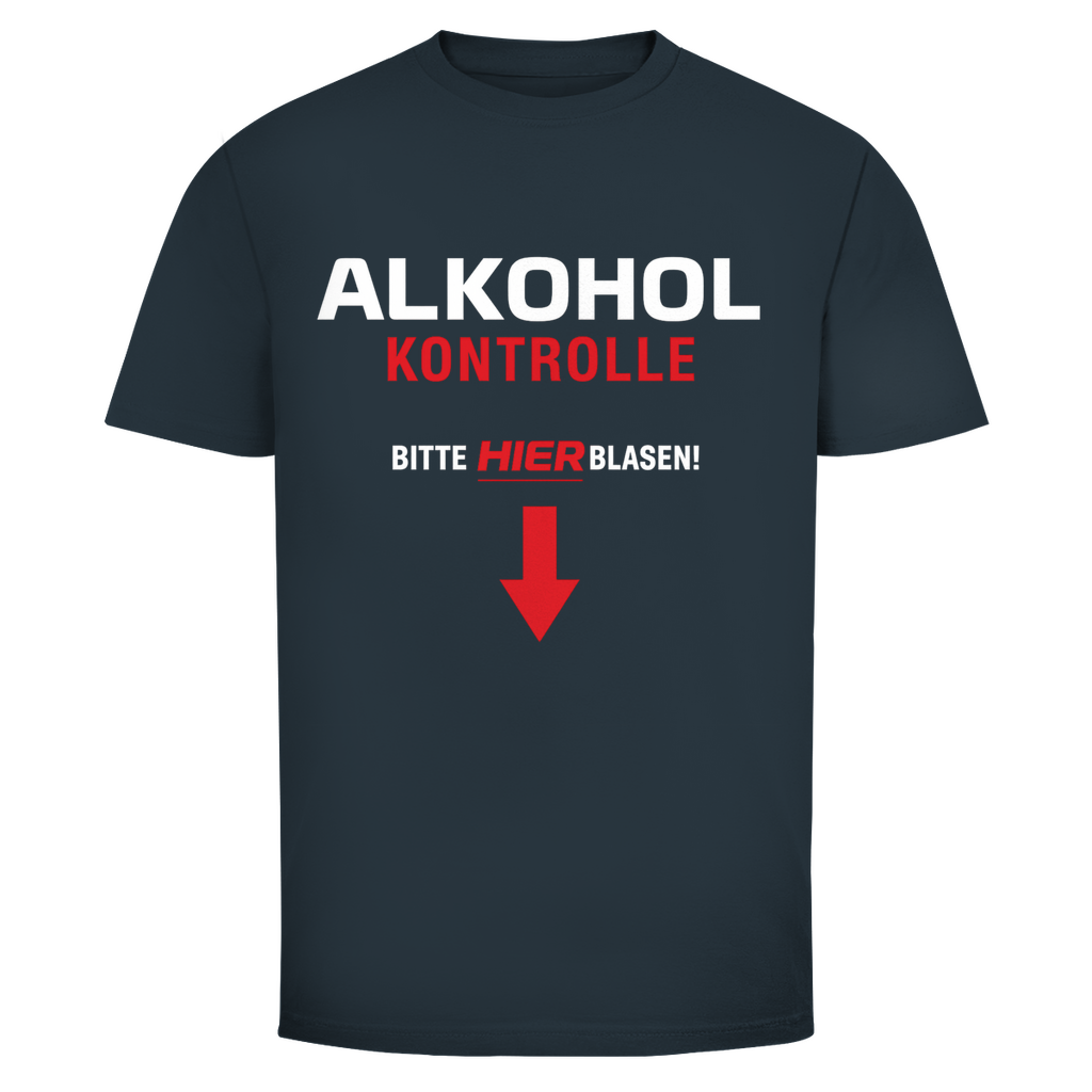 T-Shirt Männer- Alkohol Kontrolle