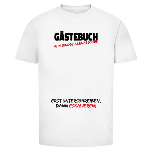 T-Shirt Männer- Gästebuch