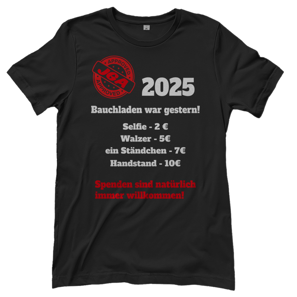T-Shirt Frauen– Charmanter Bauchladen