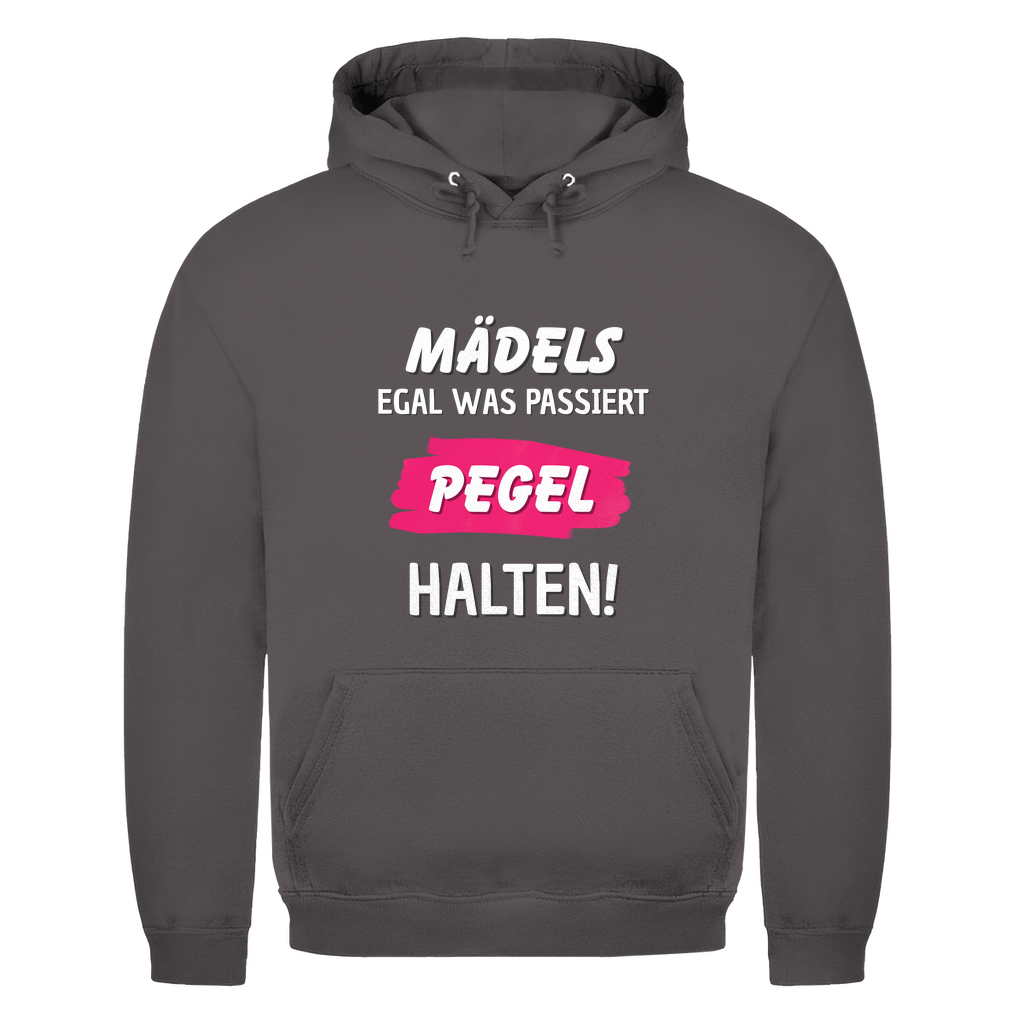 Unisex Hoodie- Mädels Pegel halten