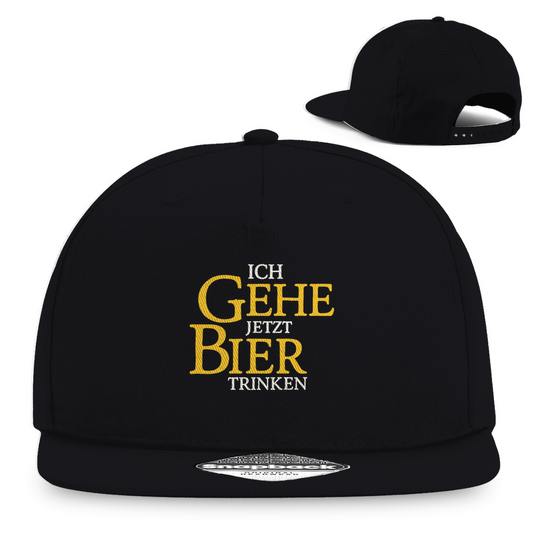 ich gehe jetzt Bier trinken | Snapback Cap