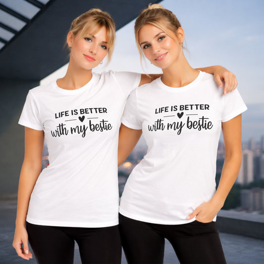 life is better with my bestie x Beste Freunde T-Shirt Bundle